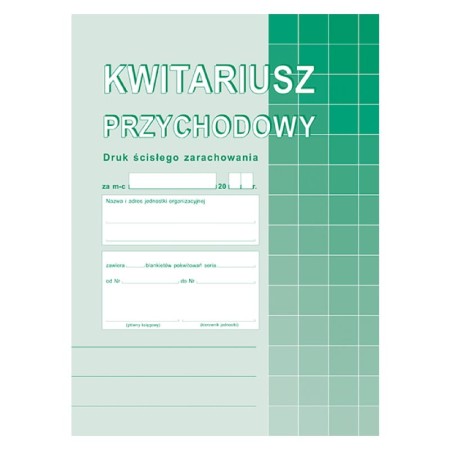 Kwitariusz przychodowy numerowany (400-3)