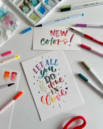 STABILO - Brush lettering