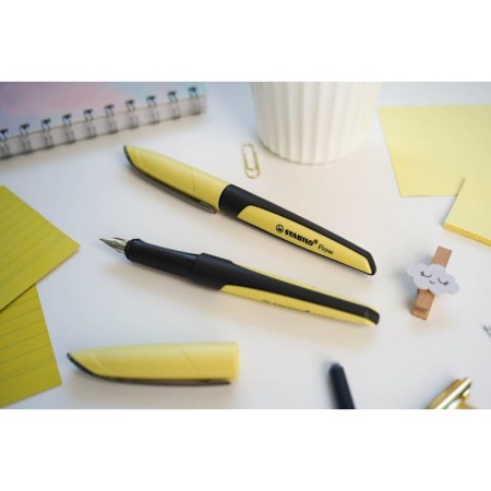 Pióro wieczne STABILO Flow Modern Office - PASTELOWE ŻÓŁTE