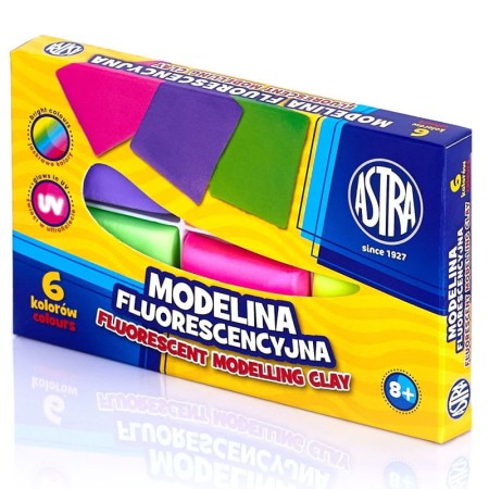 Modelina fluorescencyjna ASTRA - 6 kolorów
