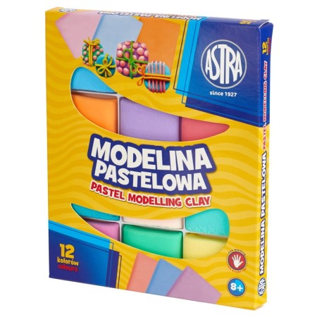 Modelina pastelowa ASTRA - 12 kolorów