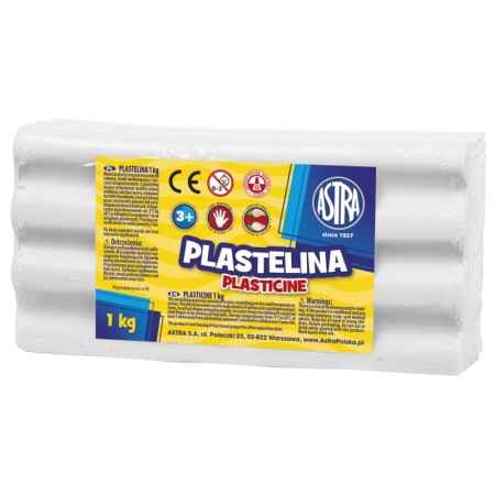 Plastelina ASTRA - biała - 1000 g