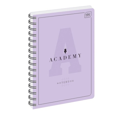 Kołozeszyt w kratkę INTERDRUK Academy A5 100 kartek 90 g/m² - PASTELOWY