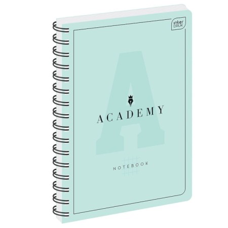 Kołozeszyt w kratkę INTERDRUK Academy A5 100 kartek 90 g/m² - PASTELOWY