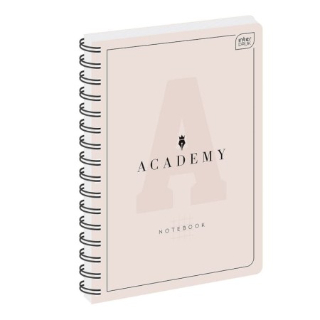 Kołozeszyt w kratkę INTERDRUK Academy A4 100 kartek 90g/m² - PASTELOWY
