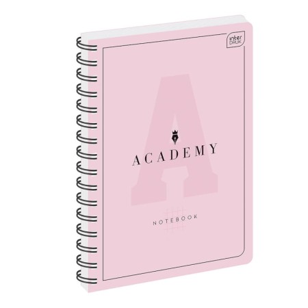 Kołozeszyt w kratkę INTERDRUK Academy A4 100 kartek 90g/m² - PASTELOWY