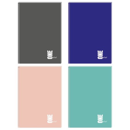 Brulion w kratkę INTERDRUK One Color A5 96 kartek 70 g/m²