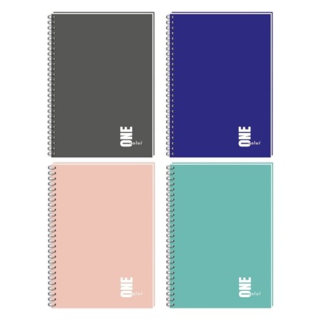 Kołozeszyt w kratkę INTERDRUK One Color - A5 - 100 kartek - papier 70 g/m²