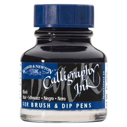 Przejdź do produktu Tusz do kaligrafii WINSOR & NEWTON - black