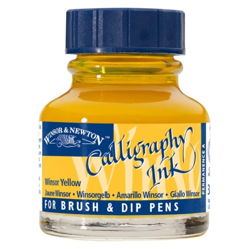 Przejdź do produktu Tusz do kaligrafii WINSOR & NEWTON - winsor yellow