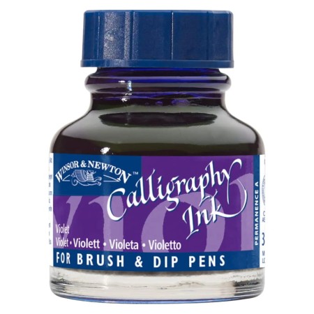 Tusz do kaligrafii WINSOR & NEWTON Calligraphy Ink 30 ml - VIOLET