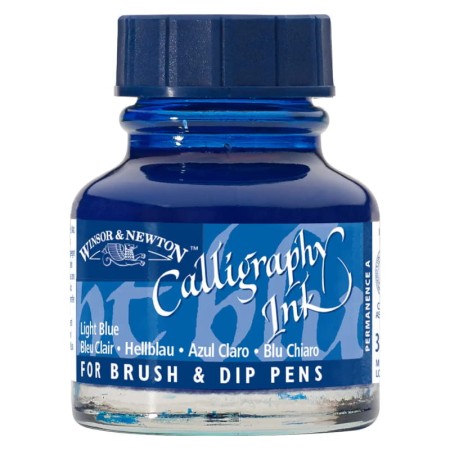 Tusz do kaligrafii WINSOR & NEWTON Calligraphy Ink 30 ml - LIGHT BLUE