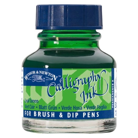 Tusz do kaligrafii WINSOR & NEWTON Calligraphy Ink 30 ml - LEAF GREEN