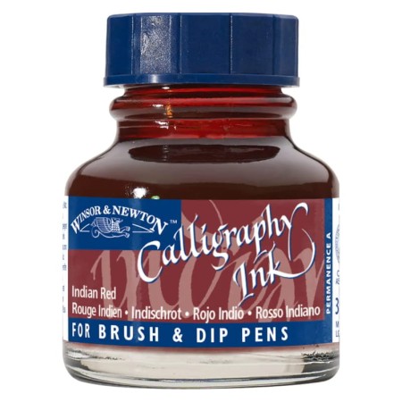 Tusz do kaligrafii WINSOR & NEWTON Calligraphy Ink 30 ml - INDIAN RED