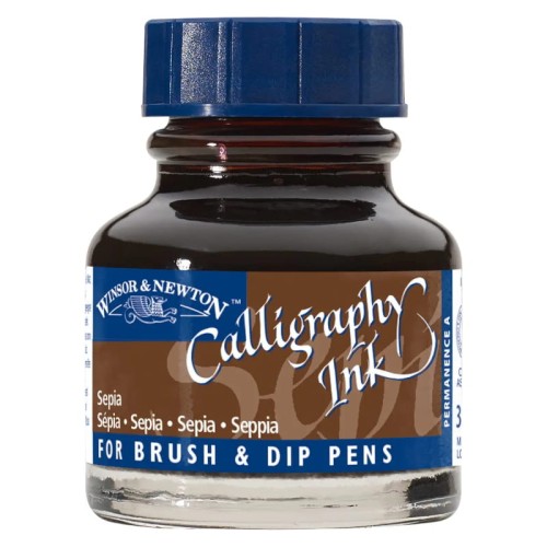 Przejdź do produktu Tusz do kaligrafii WINSOR & NEWTON - sepia