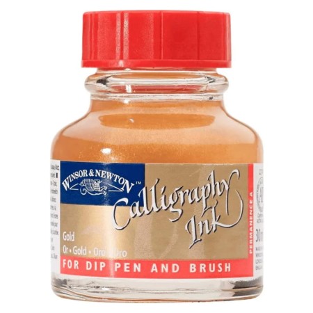 Tusz do kaligrafii WINSOR & NEWTON Calligraphy Ink 30 ml - GOLD