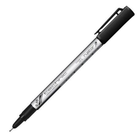 Cienkopis kreślarski RYSTOR 0,8 mm - CZARNY