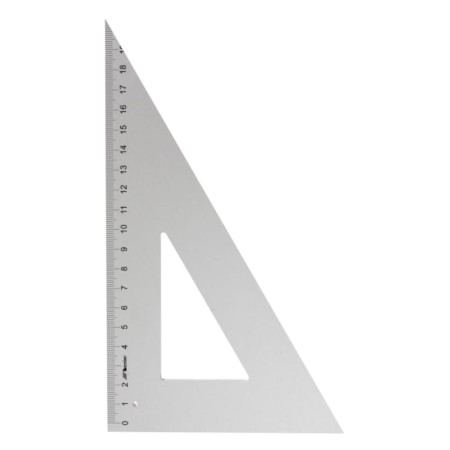 Ekierka nierównoramienna aluminiowa LENIAR 60° - 21 cm