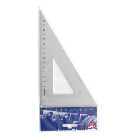 Ekierka nierównoramienna aluminiowa LENIAR 60° - 21 cm