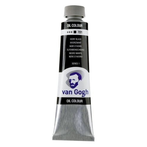 Przejdź do produktu Farba olejna VAN GOGH 40 ml (701 - czerń słoniowa)