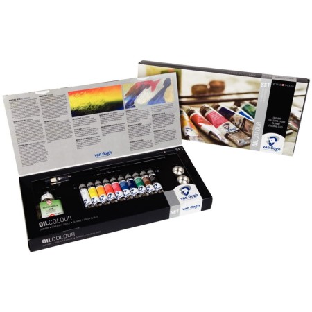 Farby olejne VAN GOGH 10 x 20 ml + akcesoria
