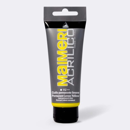 Farba akrylowa MAIMERI Acrilico 200 ml (112 - Permanent Yellow Lemon)