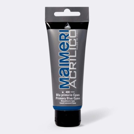 Farba akrylowa MAIMERI Acrilico 200 ml (400 - Primary Blue - Cyan)