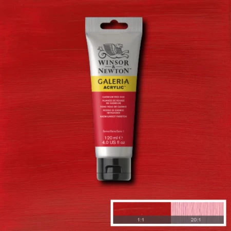 Farba akrylowa WINSOR & NEWTON Galeria 120 ml (095 - Cadmium Red Hue
