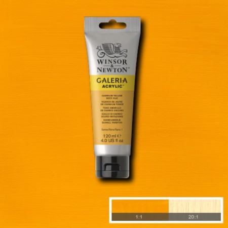 Farba akrylowa WINSOR & NEWTON Galeria 120 ml (115 - Cadmium Yellow Deep Hue)