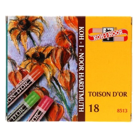Pastele suche KOH-I-NOOR Toison D'or 8513 - 18 kolorów