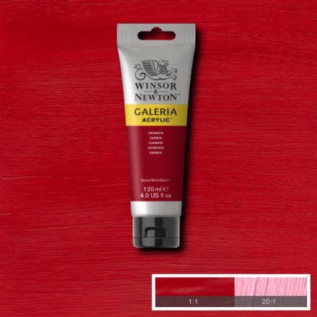 Farba akrylowa WINSOR & NEWTON Galeria 120 ml (203 - Crimson)