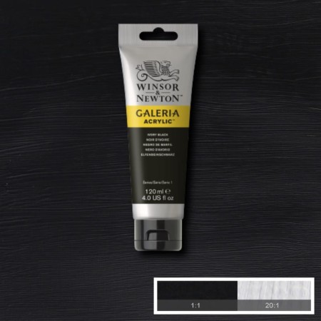 Farba akrylowa WINSOR & NEWTON Galeria 120 ml (331 - Ivory Black)