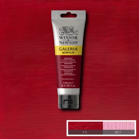Farba akrylowa WINSOR & NEWTON Galeria 120 ml (466 - Permanent Alizarin Crimson)