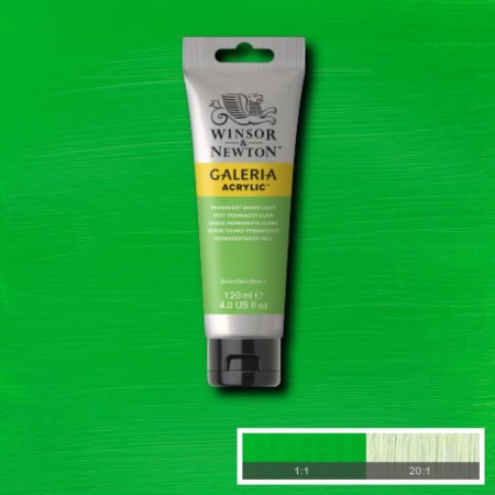 Farba akrylowa WINSOR & NEWTON Galeria 120 ml (483 - Permanent Green Light)