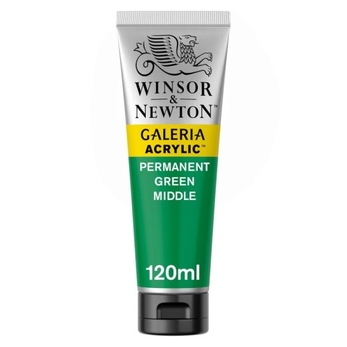 Przejdź do produktu Farba akrylowa WINSOR & NEWTON Galeria 120 ml (484 - Permanent Green Medium)