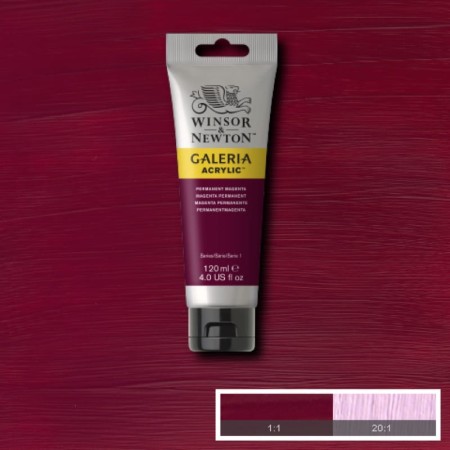 Farba akrylowa WINSOR & NEWTON Galeria 120 ml (488 - Permanent Magenta)