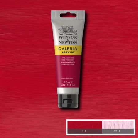 Farba akrylowa WINSOR & NEWTON Galeria 120 ml (502 - Permanent Rose)