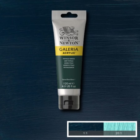 Farba akrylowa WINSOR & NEWTON Galeria 120 ml (522 - Phthalo Green)
