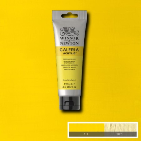 Farba akrylowa WINSOR & NEWTON Galeria 120 ml (527 - Process Yellow)