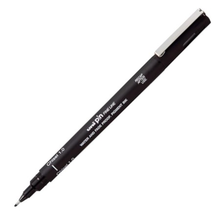 Pisak do kaligrafii UNI PIN-200 Chisel 1,0 mm CS1 - czarny