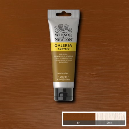 Farba akrylowa WINSOR & NEWTON Galeria 120 ml (552 - Raw Sienna)