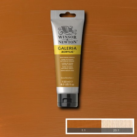 Farba akrylowa WINSOR & NEWTON Galeria 120 ml (553 - Raw Sienna Opaque)