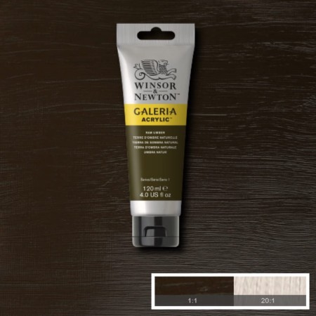 Farba akrylowa WINSOR & NEWTON Galeria 120 ml (554 - Raw Umber)
