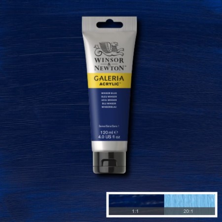 Farba akrylowa WINSOR & NEWTON Galeria 120 ml (706 - Winsor Blue)