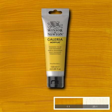 Farba akrylowa WINSOR & NEWTON Galeria 120 ml (653 - Transparent Yellow