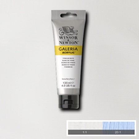 Farba akrylowa WINSOR & NEWTON Galeria 120 ml (644 - Titanium White)