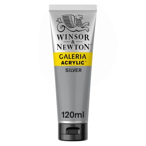 Przejdź do produktu Farba akrylowa WINSOR & NEWTON Galeria 120 ml (617 - Silver)
