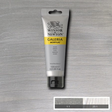 Farba akrylowa WINSOR & NEWTON Galeria 120 ml (617 - Silver)