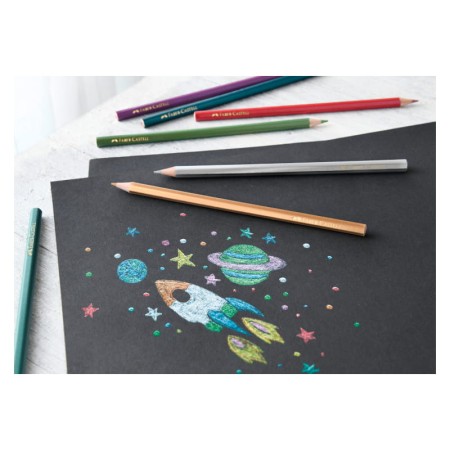 Kredki metaliczne FABER-CASTELL - 10 kolorów