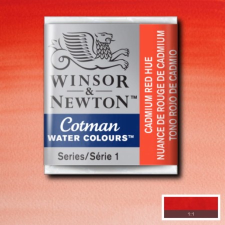 Akwarela w kostce Winsor & Newton Cotman (095 - Cadmium Red Hue)